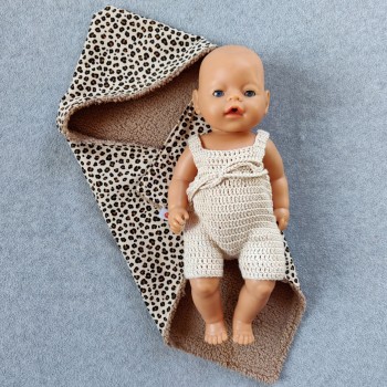 Handgemaakte poppencape Lily