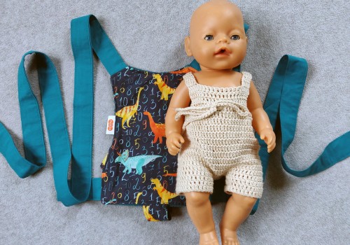 Handgemaakte poppendraagdoek Bink
