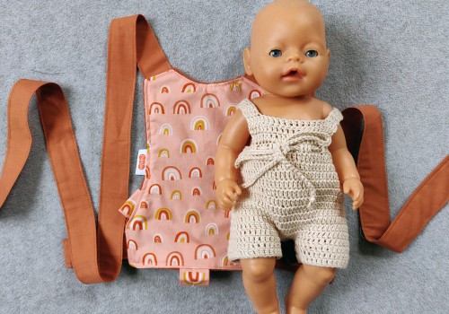 Handgemaakte poppendraagdoek Julia
