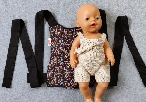 Handgemaakte poppendraagdoek Daisy