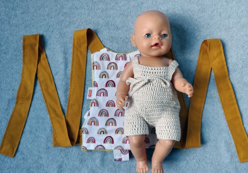 Handgemaakte poppendraagdoek Jaxx