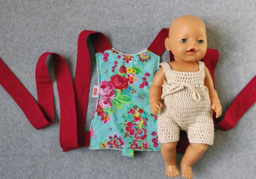Handgemaakte poppendraagdoek Zoë