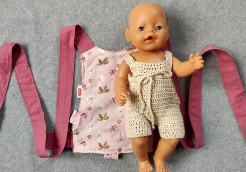 Handgemaakte poppendraagdoek Fenne