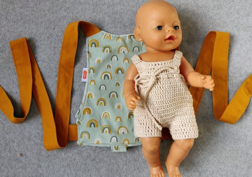 Handgemaakte poppendraagdoek Sanna
