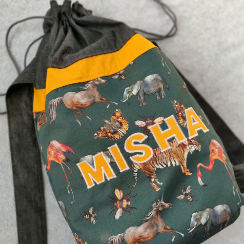 blog op een product - rugzakje Misha
